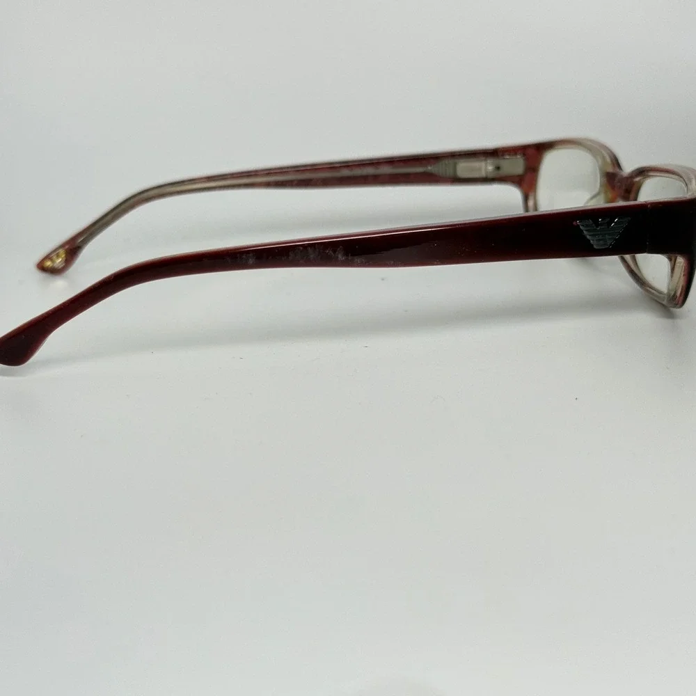 Emporio Armani EA 9261 DWC Burgundy Rectangle Eyeglasses Frames‎ Italy 21957